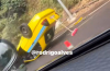 Táxi capotou em São Vicente
