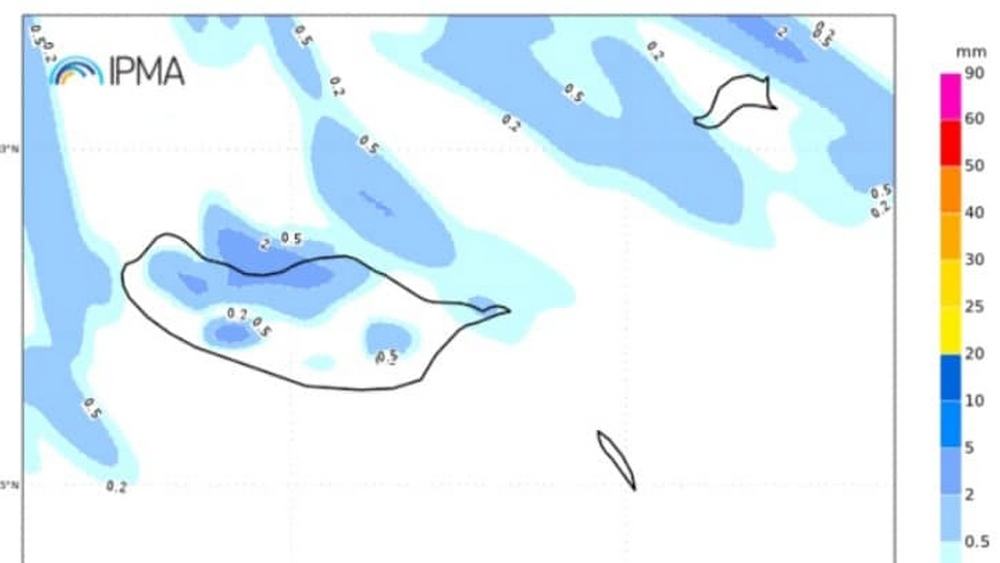 Chuva nas previsões para os próximos dois dias.