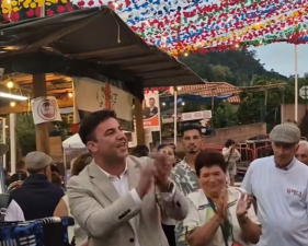 Padre junta-se ao despique no arraial do Rosário (com vídeo)