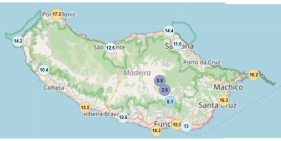 Noite fria na Madeira