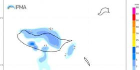 Previs&atilde;o de chuva na Madeira