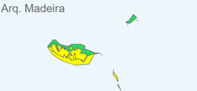 Aviso amarelo devido à chuva