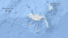 Sismo a Sul de Câmara de Lobos