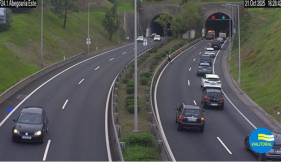 Acidente condiciona circulação no túnel da Abegoaria