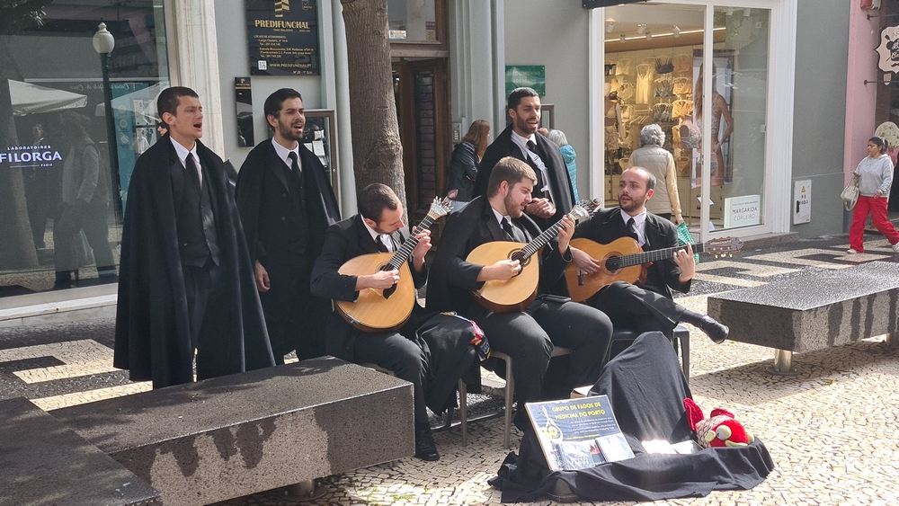 Grupo de Fados do Porto anima baixa do Funchal (com vídeo)